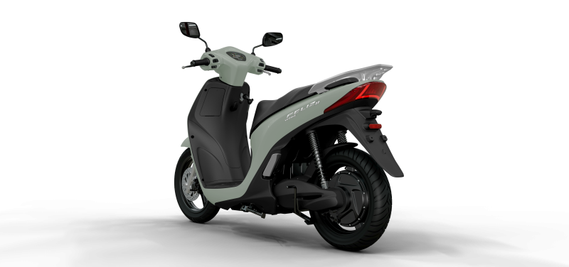 VinFast Feliz II - Feliz đổi pin màu xanh oliu mặt sau